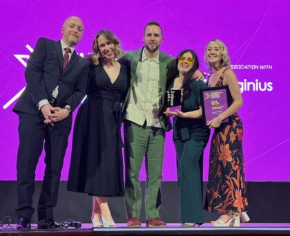 The team onstage at the EU Search Awards 2024